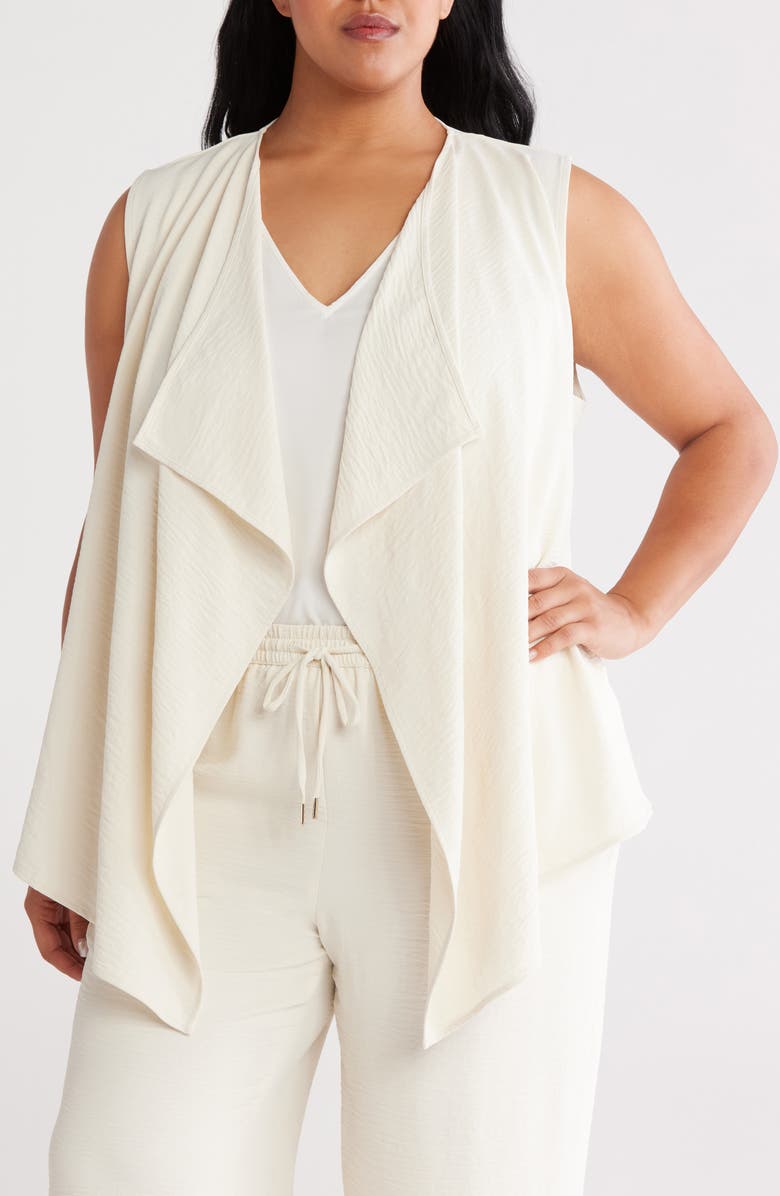 Jones New York Cascade Open Front Vest, Alternate, color,