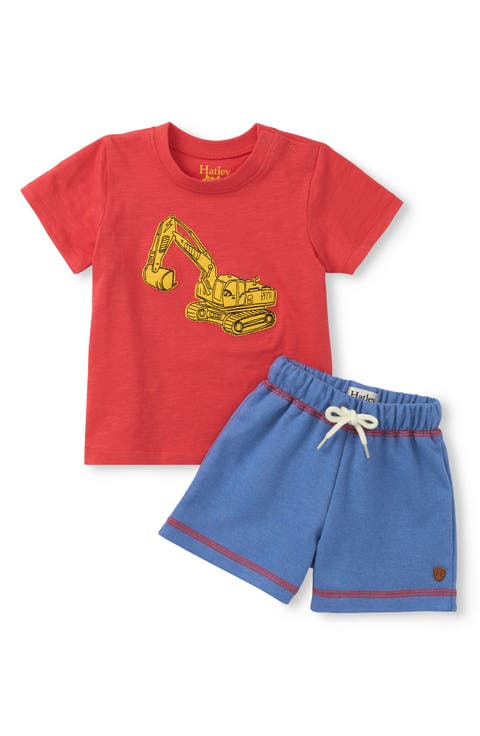 Kids' Digger Appliqué T-Shirt & Shorts Set (Baby & Toddler)