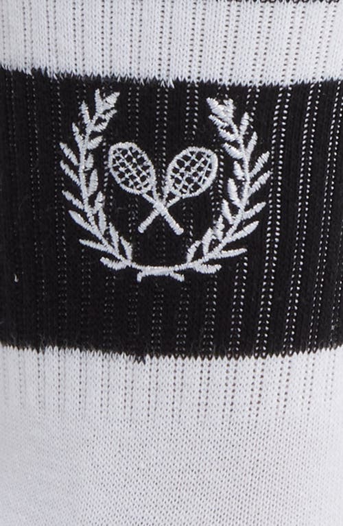 Stems Tennis Club Stripe Crew Socks