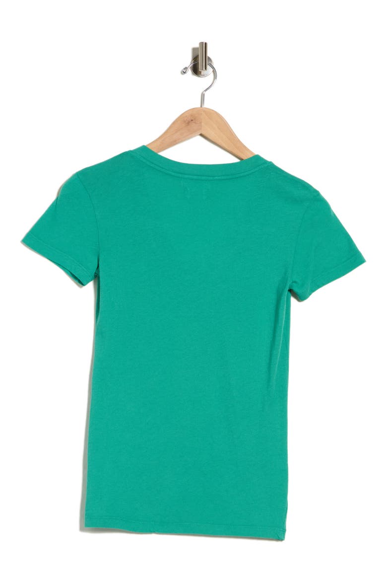 Becca V-Neck T-Shirt, Alternate, color, BRIGHT JADE