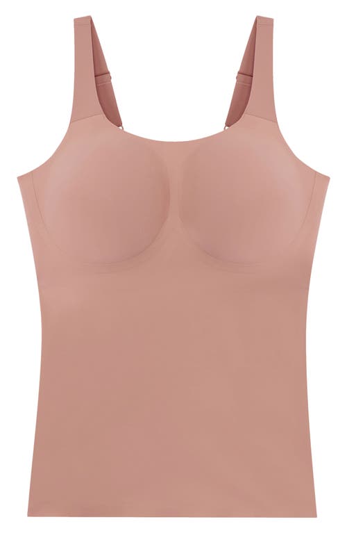 Evelyn & Bobbie Structured Scoop Shaper Camisole In Pink