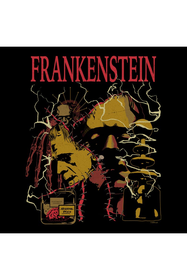 Mens Universal Monsters Abnormal Brain Experiment Sweatshirt, Alternate, color, Black