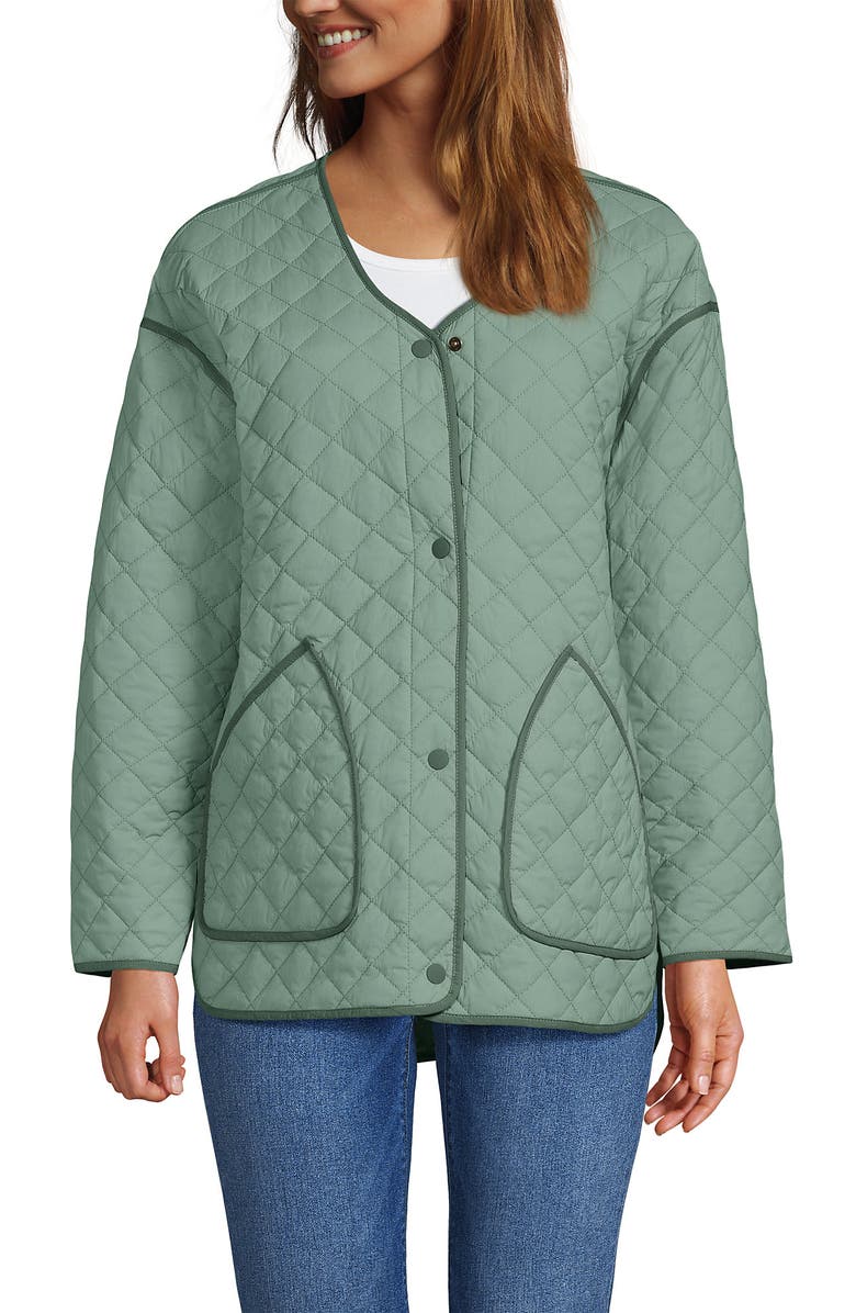 Lands
 End WanderFree Liner Jacket, Alternate, color, Lily Pad Green