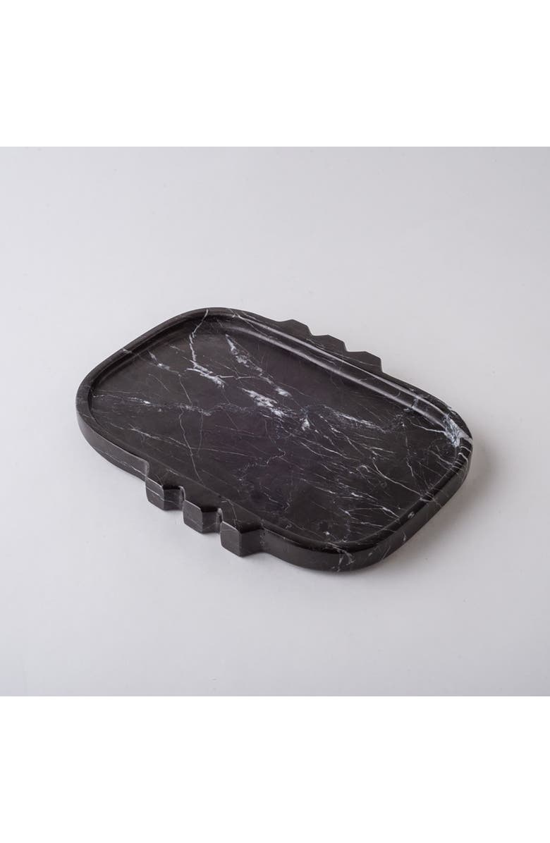 AndJacob Decor Tauro Tray, Main, color, Black Marble