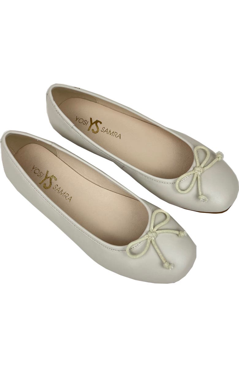 Yosi Samra Kids' Miss Sadie Ballet Flat, Main, color, Bone