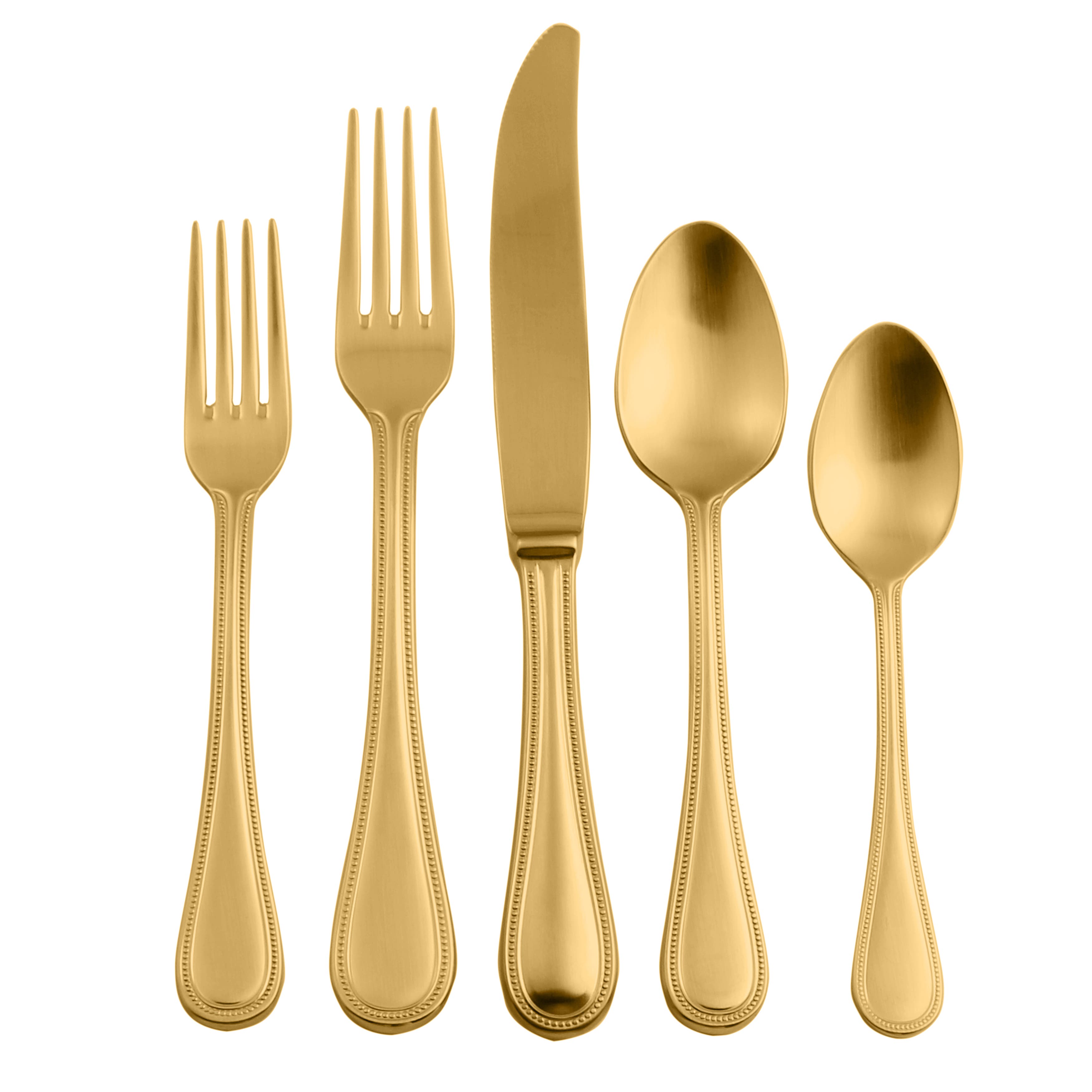 Mepra Perla Flatware Set In Gold