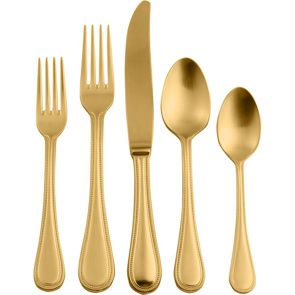 Mepra Perla Flatware Set In Gold