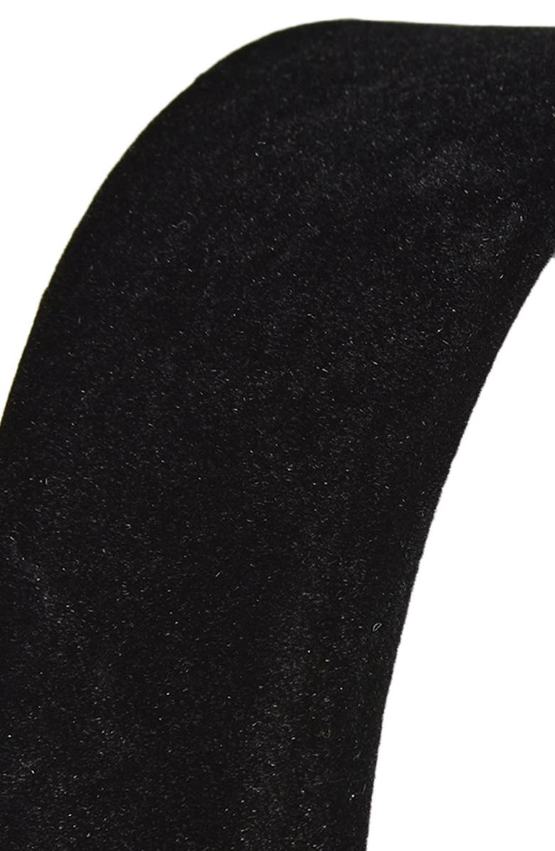 Tasha Velvet Headband, Alternate, color, Black