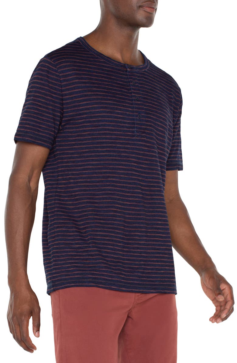 Liverpool Stripe Henley T-Shirt, Alternate, color, 