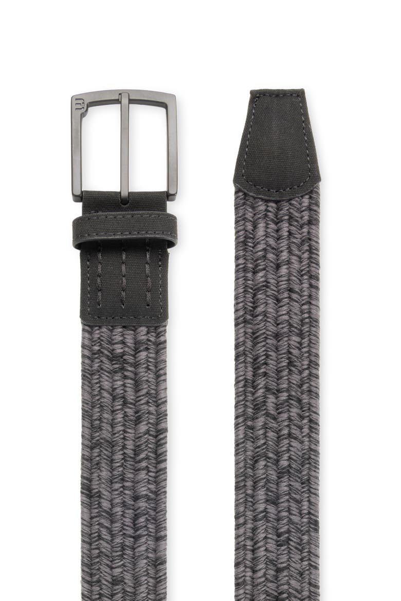 Pueblo 2.0 Braided Belt, Alternate, color, HEATHER GREY PINSTRIPE