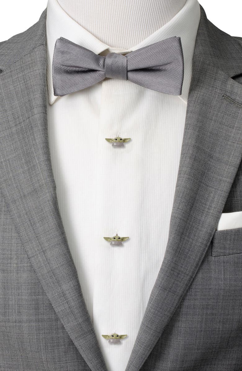 Cufflinks, Inc. Men's Star Wars 3D Grogu Stud Set, Alternate, color, Green