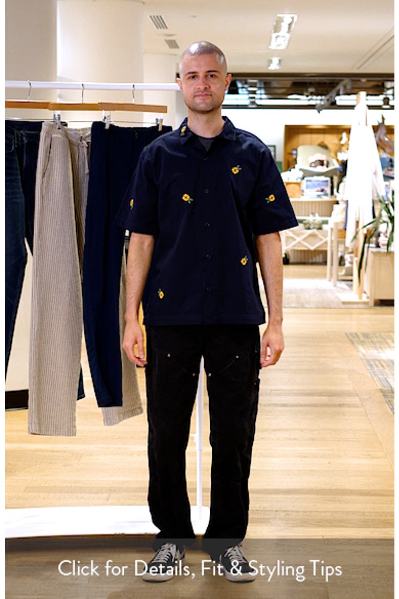 Cross Stitch Organic Cotton Button-Up Shirt video