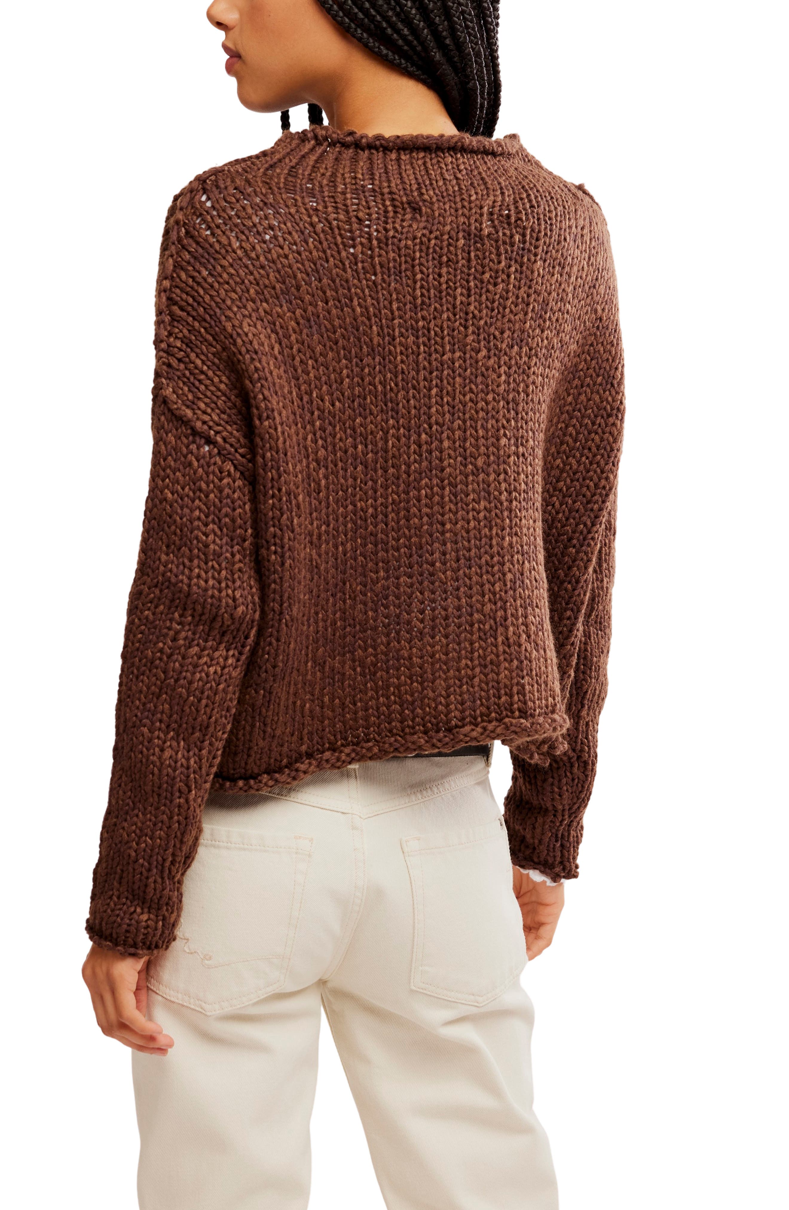 Opal Roll Neck Crop Sweater - image 4