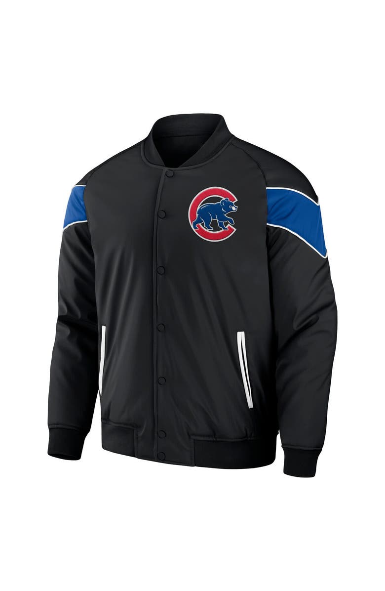 Darius Rucker Collection by Fanatics Men's Darius Rucker Collection by Fanatics Black Chicago Cubs Baseball Raglan Full-Snap Jacket, Alternate, color, Black