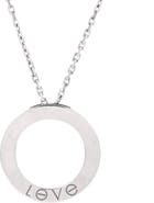 Pre-Owned Cartier Love Pendant Necklace 18K White Gold