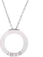 Pre-Owned Cartier Love Pendant Necklace 18K White Gold