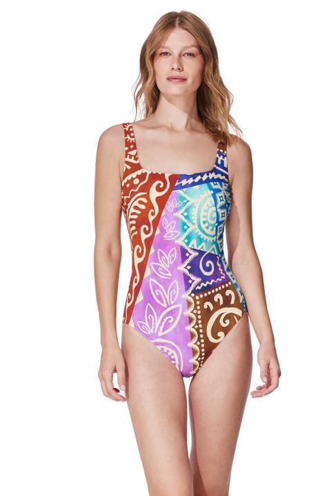 Ashanti Square Neck One Piece