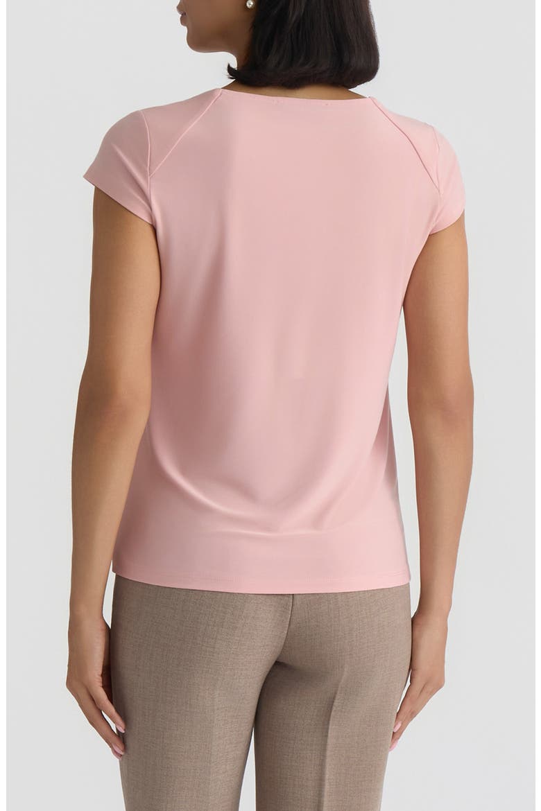 Cowl Neck Cap Sleeve Knit Top, Alternate, color, LIGHT ROSE