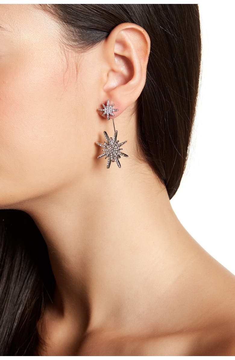 EYE CANDY LOS ANGELES Northstar CZ Drop Earrings, Alternate, color, Silver