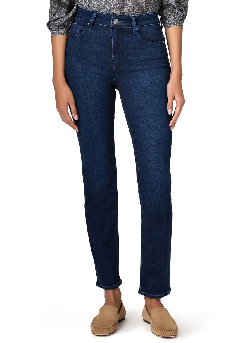 Gemma High Waist Cigarette Jeans, Main, color, MOONLIT MARINE