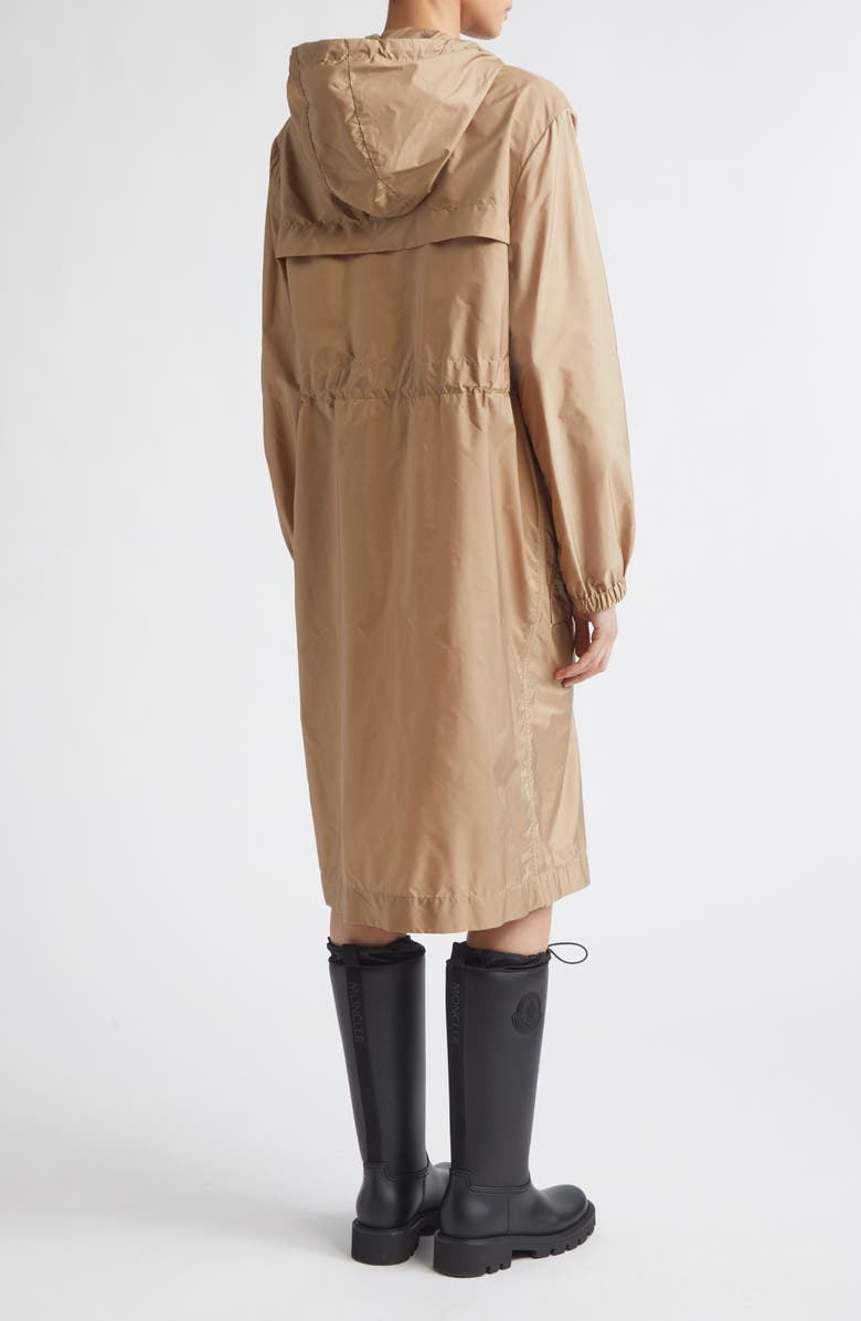 Moncler Hiengos Long Parka, Alternate, color, Travertine