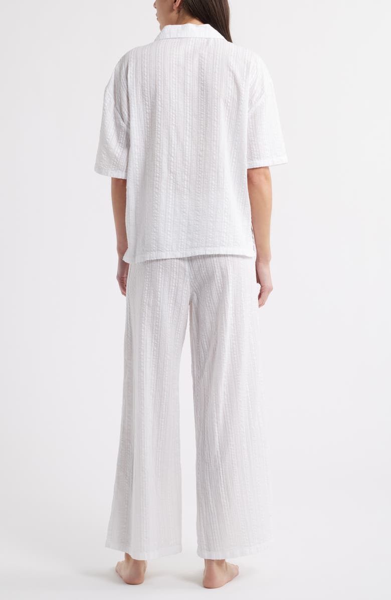 Nordstrom Seersucker Pajamas, Alternate, color, White