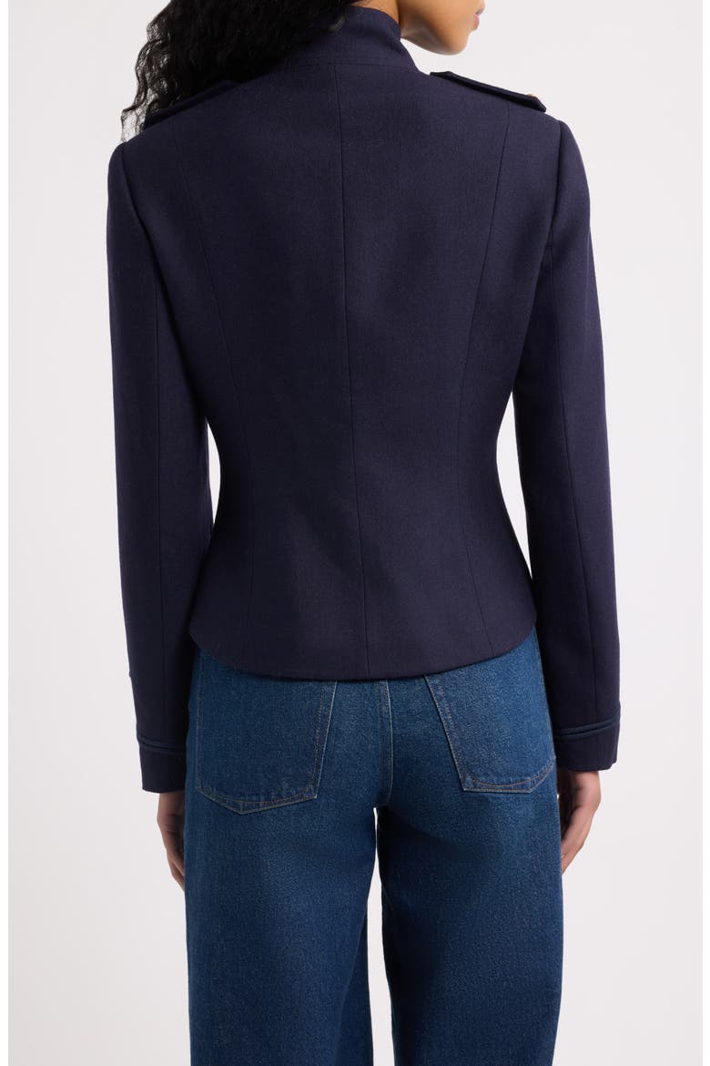 Napoleon Military Wool Blend Jacket, Alternate, color, NAVY
