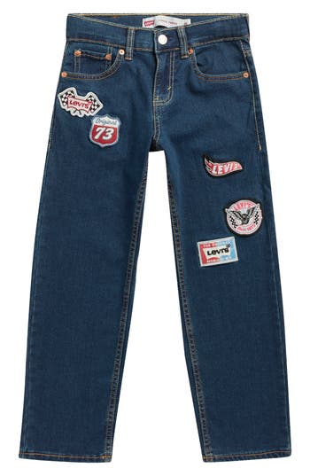 Levi's® Kids' Loose Taper Patchwork Jeans In Blue