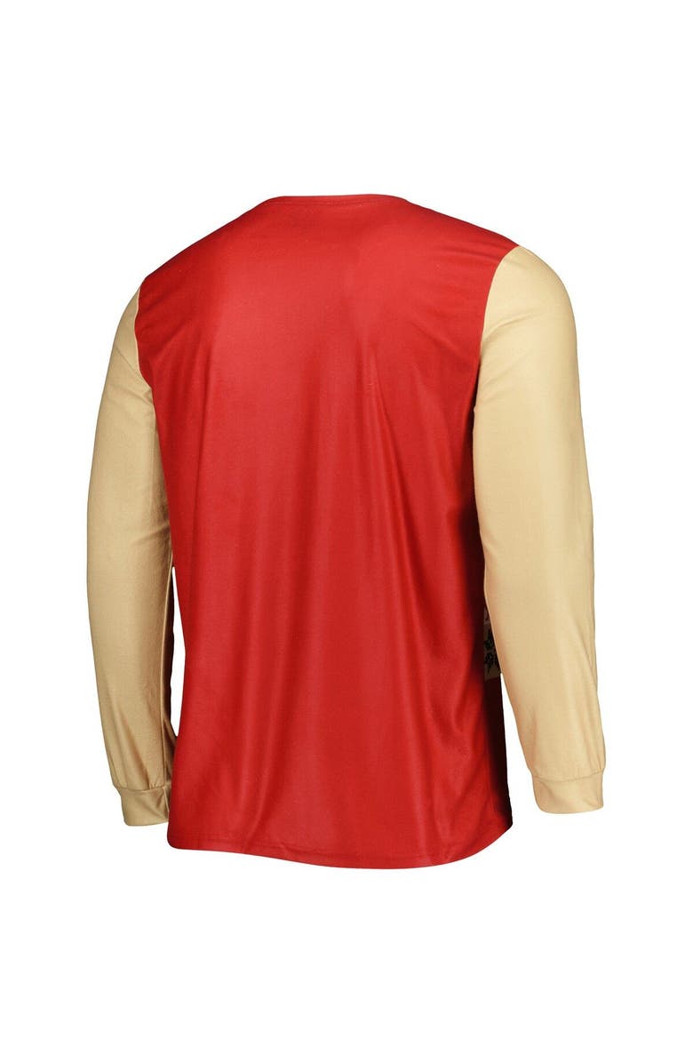 FOCO Men's FOCO Scarlet San Francisco 49ers Team Ugly Pajama Set, Alternate, color, 