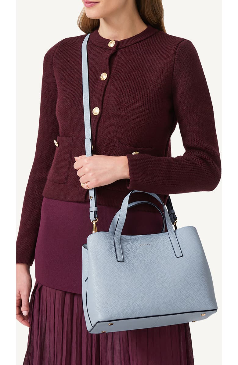 Radley Medium Duke's Place Leather Crossbody Satchel, Alternate, color, Smoke Blue
