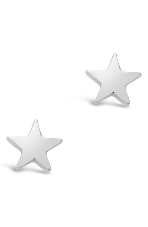 Sterling Forever Sterling Silver Star Studs In Metallic