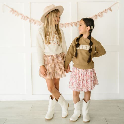Sweet Wink Howdy Patch Sweatshirt In Brown