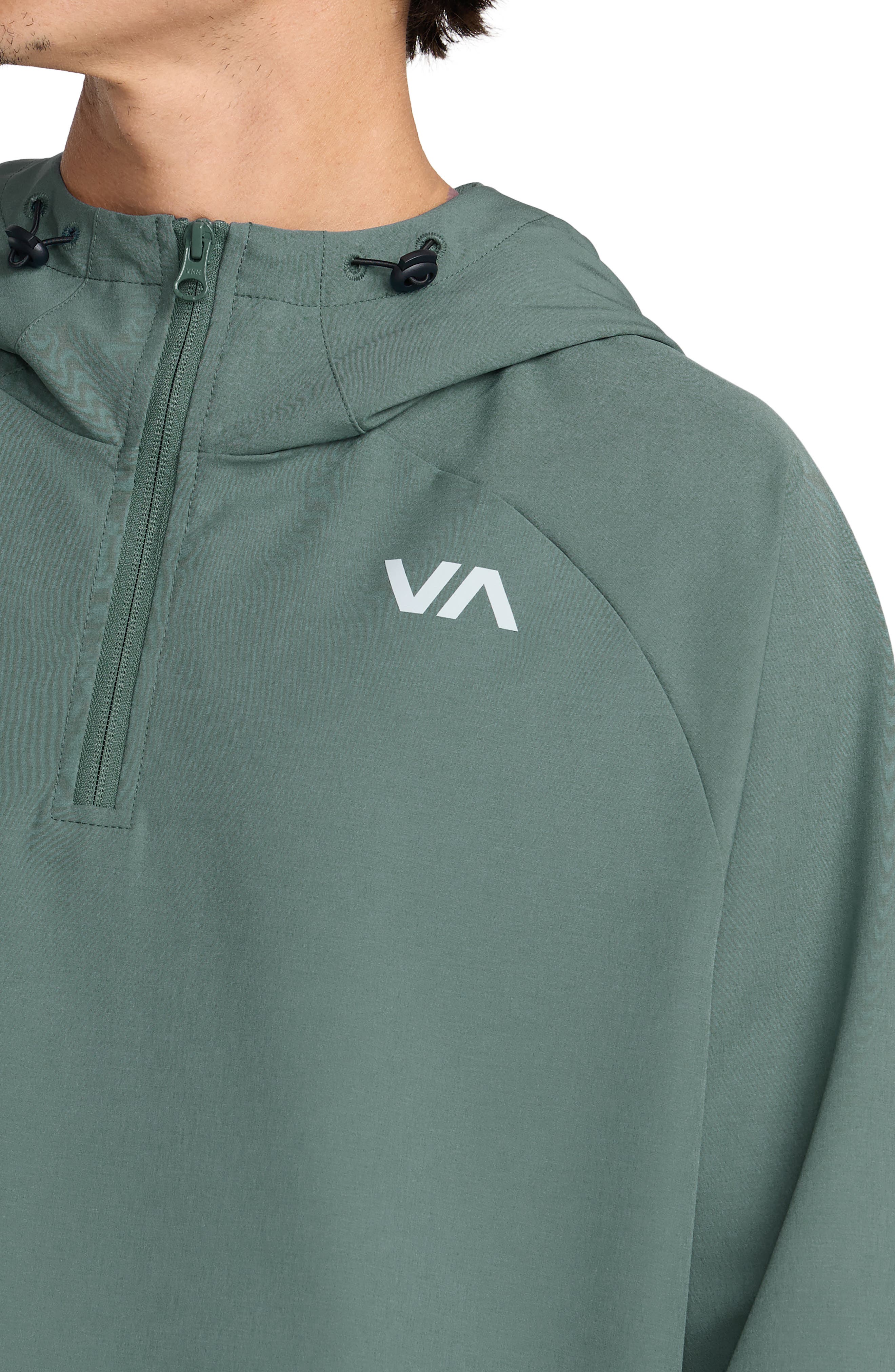 RVCA Canyon Water Repellent Quarter Zip Hoodie (Men) | Nordstrom