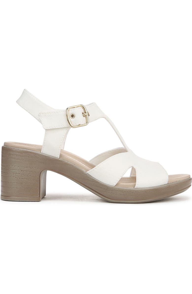 LifeStride Everly Machine Washable Block Heel Sandal, Alternate, color, White