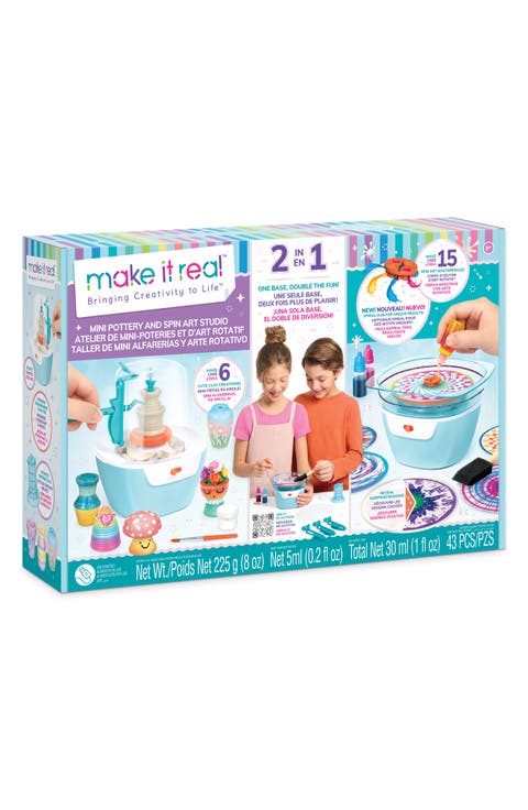 Kids' Mini Pottery & Spin Art Studio