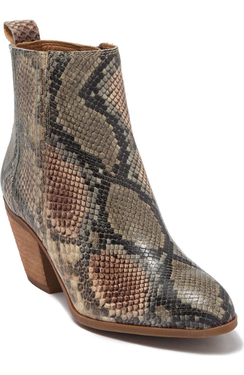 FRYE AND CO Jacy Chelsea Snake Embossed Boot, Alternate, color,