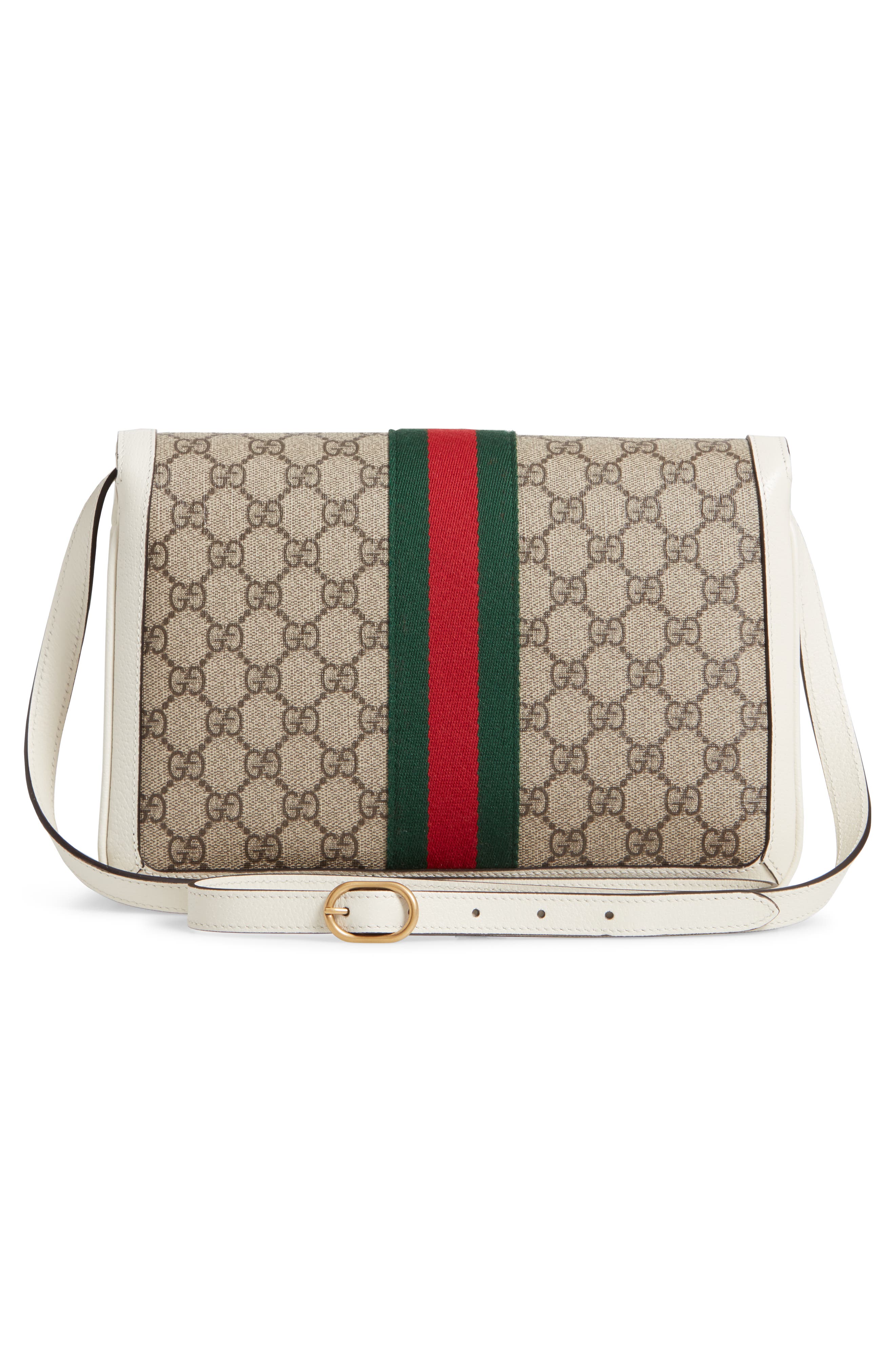 Queen Margaret GG Supreme Small Crossbody Bag, Alternate, color, BEIGE EBONY/ MYSTIC WHITE