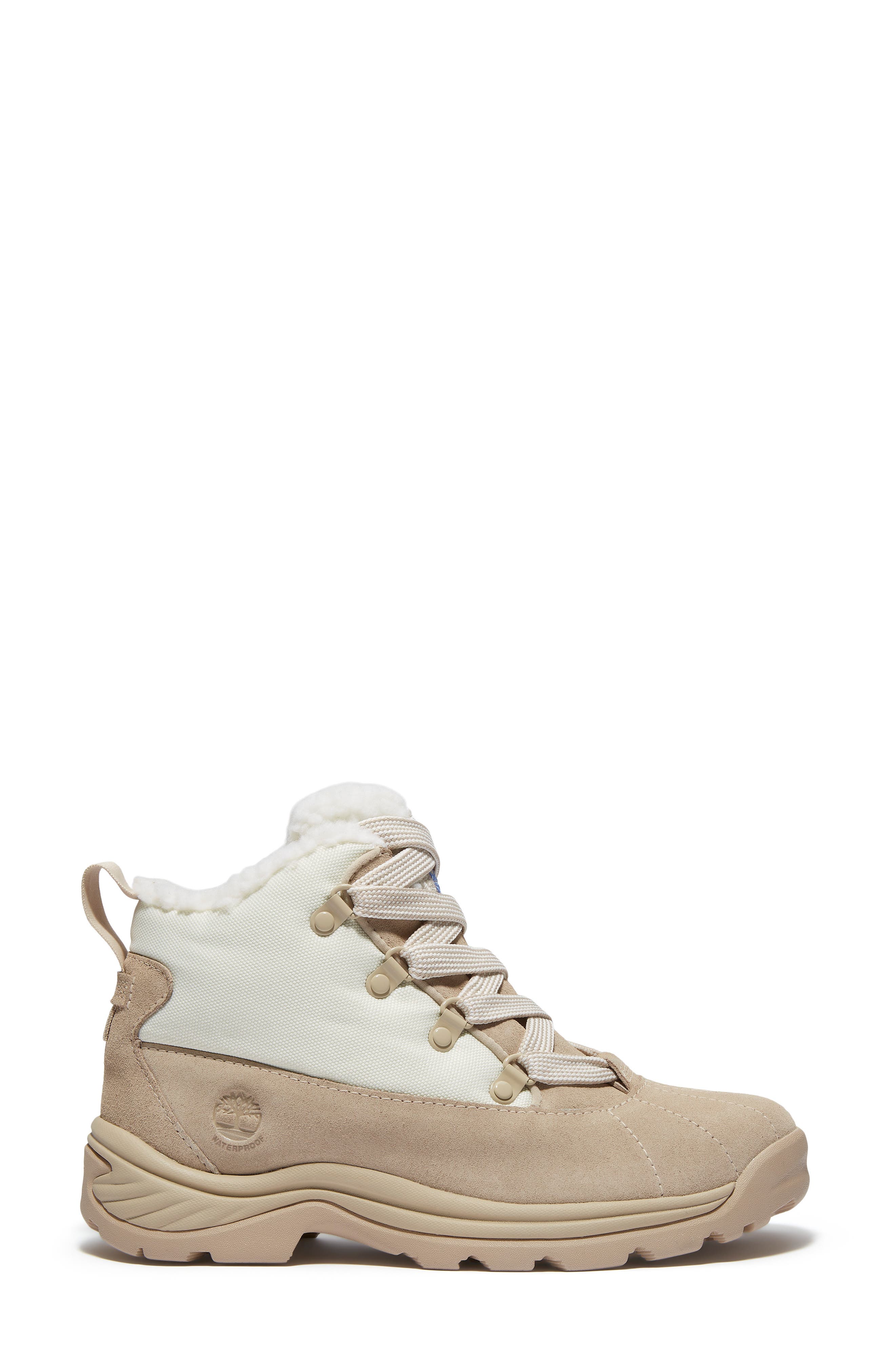 Timberland White Ledge Waterproof Mid Hiking Boot, Alternate, color, Light Beige Suede