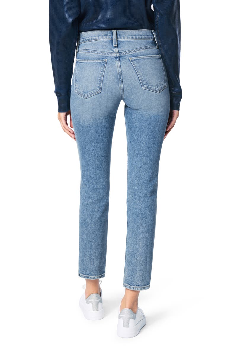 The Luna High Waist Distressed Ankle Cigarette Jeans, Alternate, color, HEARTACHE