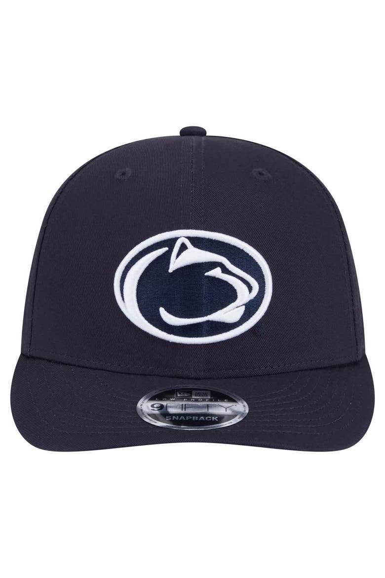 Men's New Era Navy Penn State Nittany Lions Low Profile 9FIFTY Snapback Hat, Alternate, color, Navy