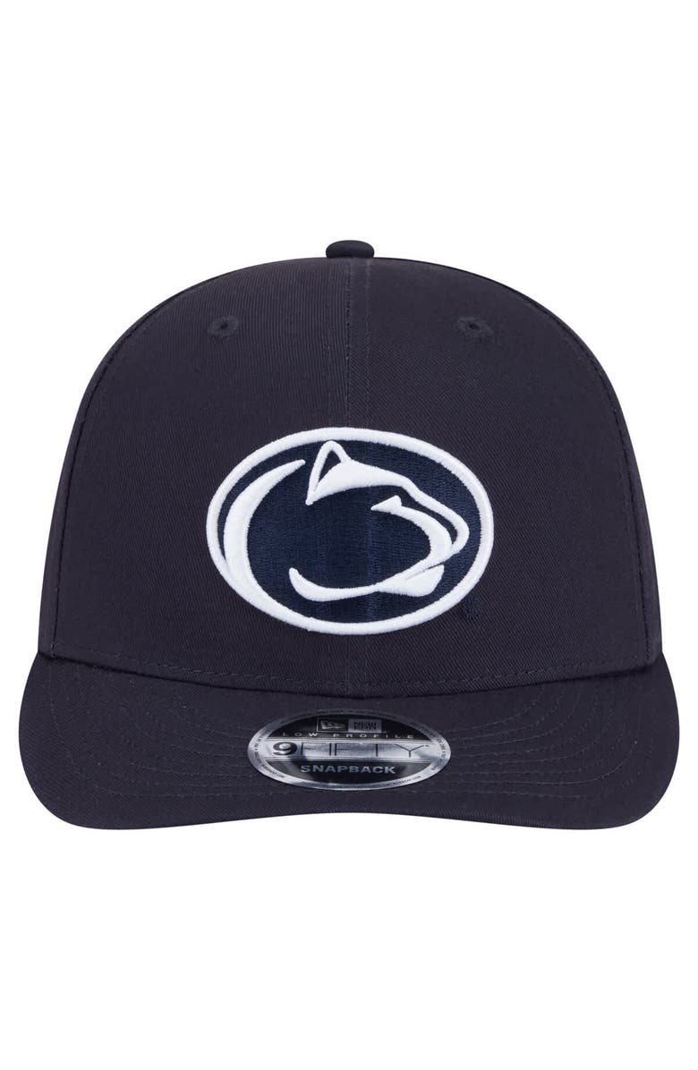 New Era Men's New Era Navy Penn State Nittany Lions Low Profile 9FIFTY Snapback Hat, Alternate, color,