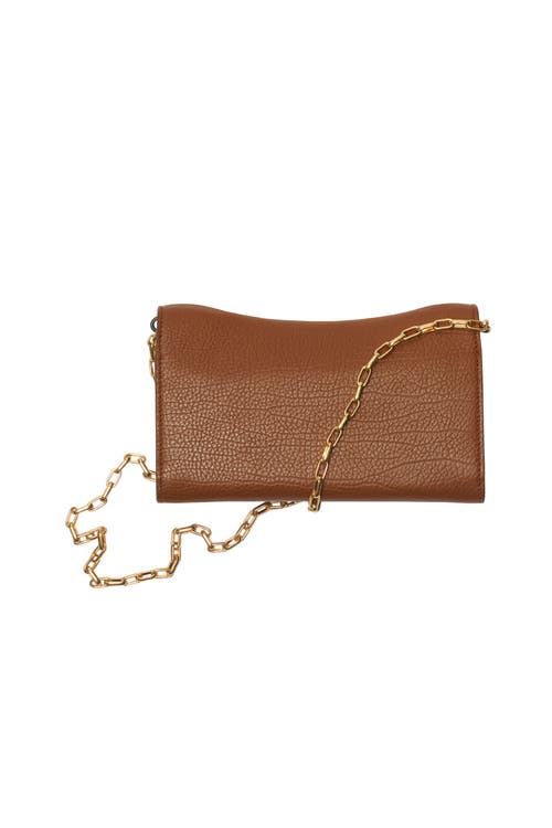 Burberry Rocking Horse Chain Strap Wallet In Hazel