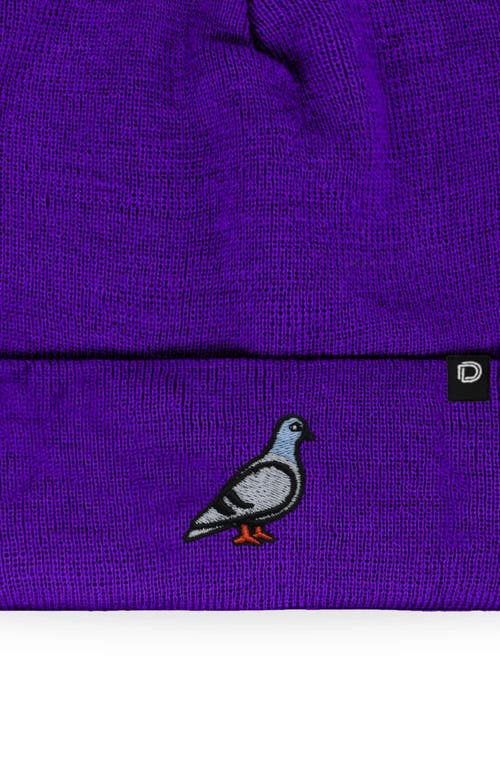 Dalix Pigeon Beanie Cap In Purple