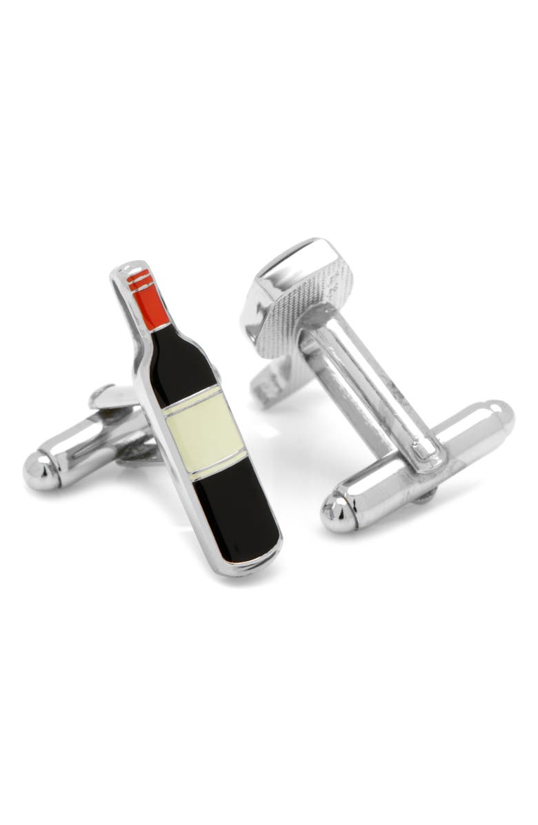 Cufflinks, Inc. Wine & Bottle Cuff Links, Alternate, color, Silver