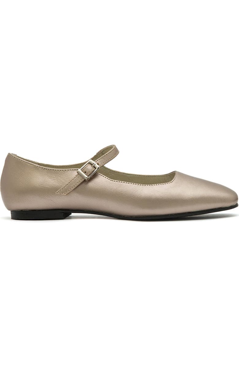 Menina Step Ellie Square Toe Mary Jane, Main, color, Light Gold