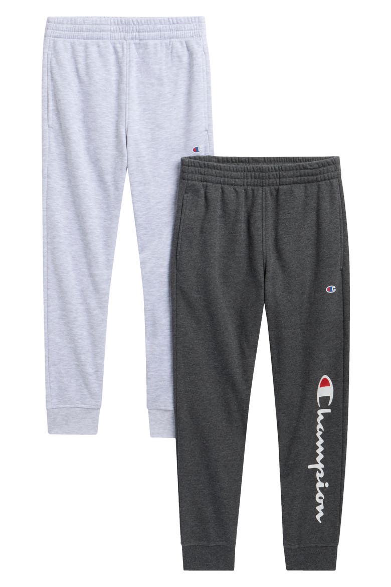 Kids' Assorted 2-Pack Joggers, Main, color, CHARCOAL HEATHER