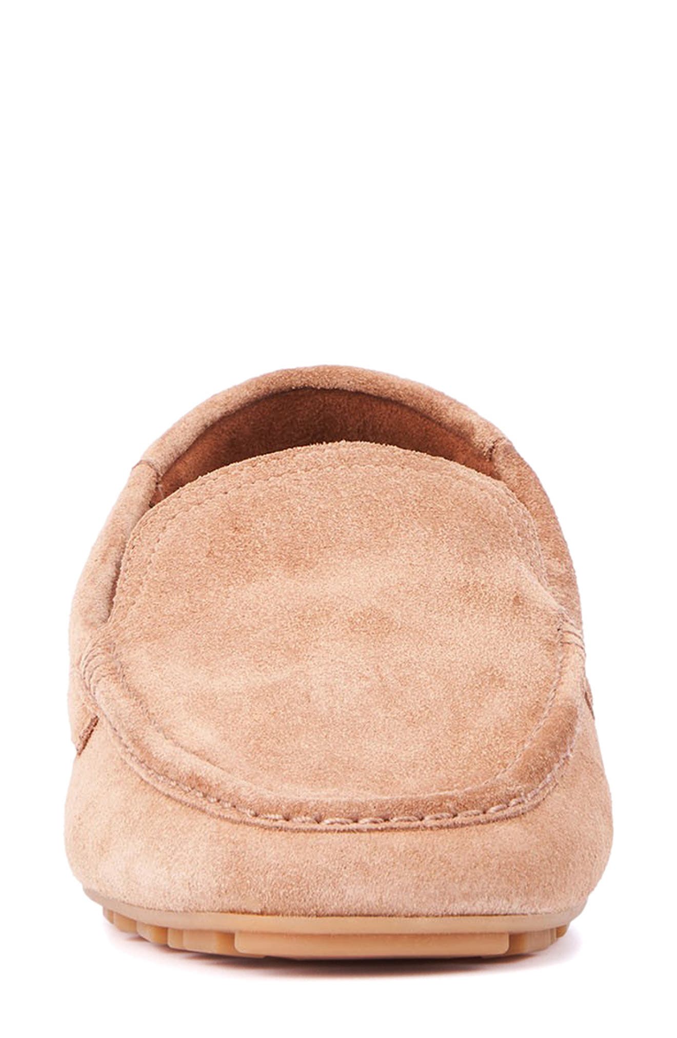 Aquatalia Qaitlin Moc Toe Weatherproof Slip-On Shoe, Alternate, color, Whiskey