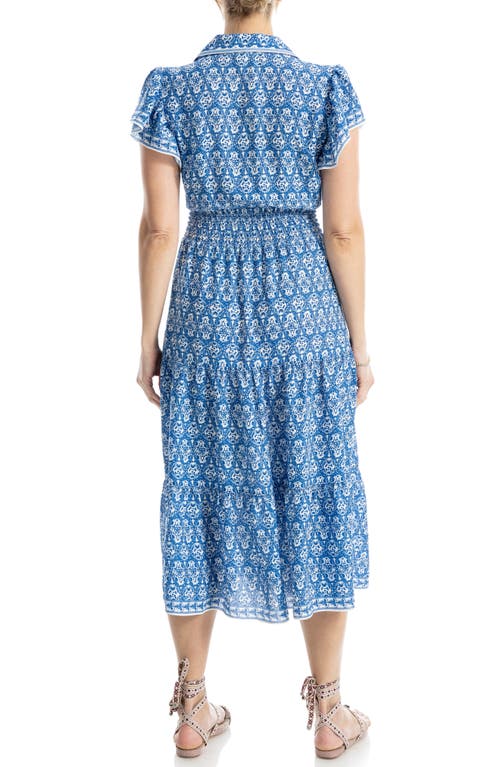 Max Studio Floral Tie Front Shirtdress