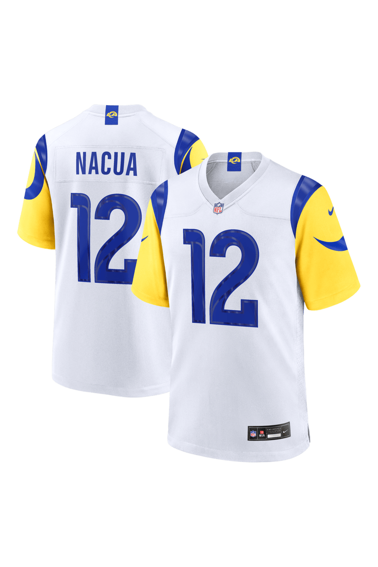 Men's Nike Puka Nacua White Los Angeles Rams White Game Player Jersey, Main, color, White