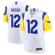 Nike Men's Nike Puka Nacua White Los Angeles Rams White Game Player Jersey